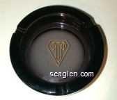 (T logo) Glass Ashtray