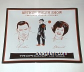 Arthur Walsh Show Featuring Jeannie Sterling, Tropicana - Las Vegas Glass Ashtray