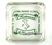the Ristorante di Martino, Located in the Tropicana Resort & Casino, Island Promende Glass Ashtray