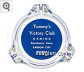 Tommy's Victory Club, Gaming, Racehorse Keno, Carson City Nevada Glass Ashtray