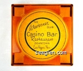 The Westerner Club Casino Bar Restaurant, Downtown Las Vegas, Nev. Glass Ashtray
