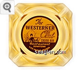 The Westerner Club Casino Bar, Restaurant Downtown Las Vegas, Nevada Glass Ashtray