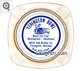 Yerington Bowl, Bowling, ''Bowl For Fun'', Restaurant - Cocktails, West and Bridge St., Yerington, Nevada, Dial 463-2392 Glass Ashtray