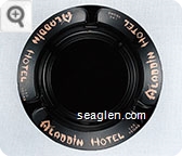 Aladdin Hotel, Las Vegas - Gold imprint Glass Ashtray