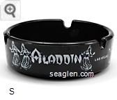 Aladdin, Las Vegas - White imprint Glass Ashtray