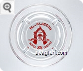 New Aladdin, Hotel Casino - Red imprint Glass Ashtray