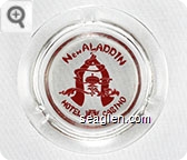 New Aladdin, Hotel Casino - Red imprint Glass Ashtray