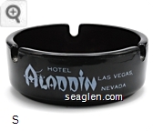 Hotel Aladdin Las Vegas, Nevada - White imprint Glass Ashtray
