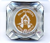 New Aladdin, Hotel, Casino - Yellow imprint Glass Ashtray
