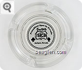 Friendliest Spot In Nevada, Barton's Club 93 Inc, Jackpot, Nevada - Black on white imprint Glass Ashtray