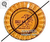 Bali Hai Resort, Las Vegas, 1-800-524-7215 - Brown imprint Glass Ashtray