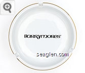 Barrymores' - Black imprint Ceramic Ashtray