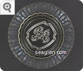 ''BC'' logo - Molded imprint Glass Ashtray