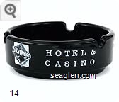 Silverbird Hotel & Casino, Silver City Casino, Las Vegas Boulevard South, Silver Nugget, North Las Vegas - White imprint Glass Ashtray