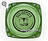 Bill & Effie's, Interstate 80 - 8 Miles West of Reno - Red on white imprint Glass Ashtray