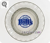 Lake Tahoe, Bill's Casino - Blue imprint Glass Ashtray