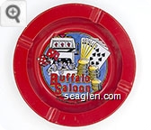 Buffalo Saloon, Deadwood, South Dakota - Multicolor imprint Metal Ashtray