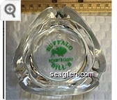 Buffalo Bill's, Resort - Casino - Green imprint Glass Ashtray