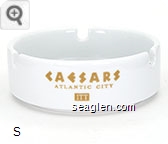 Caesars, Atlantic City ITT - Gold imprint Porcelain Ashtray