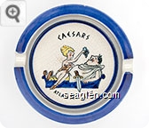 Caesars, Atlantic City - Multicolor imprint Porcelain Ashtray