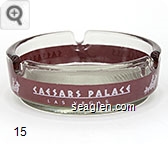 Caesars Palace, Las Vegas - Red and white imprint Glass Ashtray