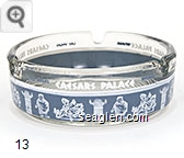Caesars Palace, Las Vegas, Nevada - White and gray imprint Glass Ashtray