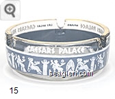 Caesars Palace, Las Vegas - White and gray imprint Glass Ashtray