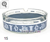 Caesars Palace, Las Vegas, Nevada - White and gray imprint Glass Ashtray