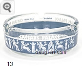 Caesars Palace, Las Vegas - White and gray imprint Glass Ashtray