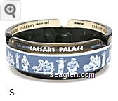 Caesars Palace, Las Vegas Nevada - White and gray imprint Glass Ashtray