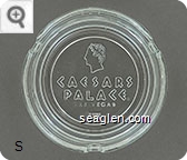 Caesars Palace, Las Vegas, ITT - Molded imprint Glass Ashtray