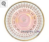 Caesars - Pink imprint Glass Ashtray