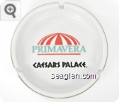 Primavera, Caesars Palace - Orange, green and black imprint Porcelain Ashtray