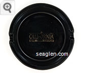 California Hotel - Casino - Las Vegas - Gold imprint Glass Ashtray