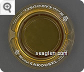 Marty's Carousel, Downtown Las Vegas, Nevada - White imprint Glass Ashtray