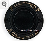 The Castaways Hotel & Casino, Las Vegas, Nevada - Gold imprint Glass Ashtray