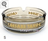 Caesars Tahoe - Yellow imprint Glass Ashtray
