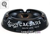 Caesars South Lake Tahoe - White imprint Glass Ashtray
