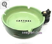 Caesars, Tahoe - Black imprint Porcelain Ashtray