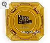 Club Bingo, Downtown Las Vegas, Nevada - Black on white imprint Glass Ashtray