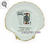 Boardwalk Regency, Hotel Casino, Atlantic City, N.J. - Gold imprint Porcelain Ashtray