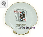 Boardwalk Regency, Hotel Casino, Atlantic City, N.J. - Gold imprint Porcelain Ashtray