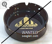 Boardwalk Regency, Hotel - Casino - Atlantic City, A Caesars World Resort - Gold imprint Porcelain Ashtray