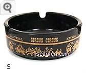 Circus Circus, Las Vegas, Nevada - Gold imprint Glass Ashtray