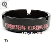 Circus Circus, Las Vegas, Reno - Pink imprint Glass Ashtray