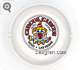 Circus Circus, Hotel Casino, Reno * Las Vegas - Red and black imprint Porcelain Ashtray
