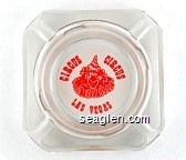 Circus Circus, Las Vegas - Red on white imprint Glass Ashtray
