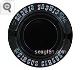 Circus Circus, Las Vegas - Blue and pink imprint Glass Ashtray
