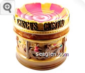 Circus Circus - Black imprint Porcelain Ashtray