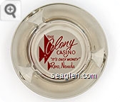 The Colony Casino ''It's Only Money'' Reno, Nevada - Red on white imprint Glass Ashtray